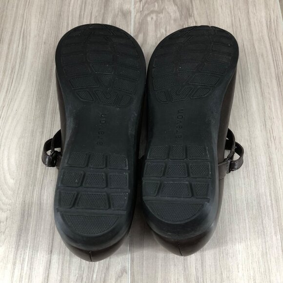 Aravon Mary Jane Shoes Womens 7.5 Abbey Z Strap Brown Leather Hook and Loop - Picture 11 of 11